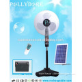 Rechargeable Standing Fan Solar Stand Fan Emergency Fan with bright LED Light battery and solar panel PLD-12